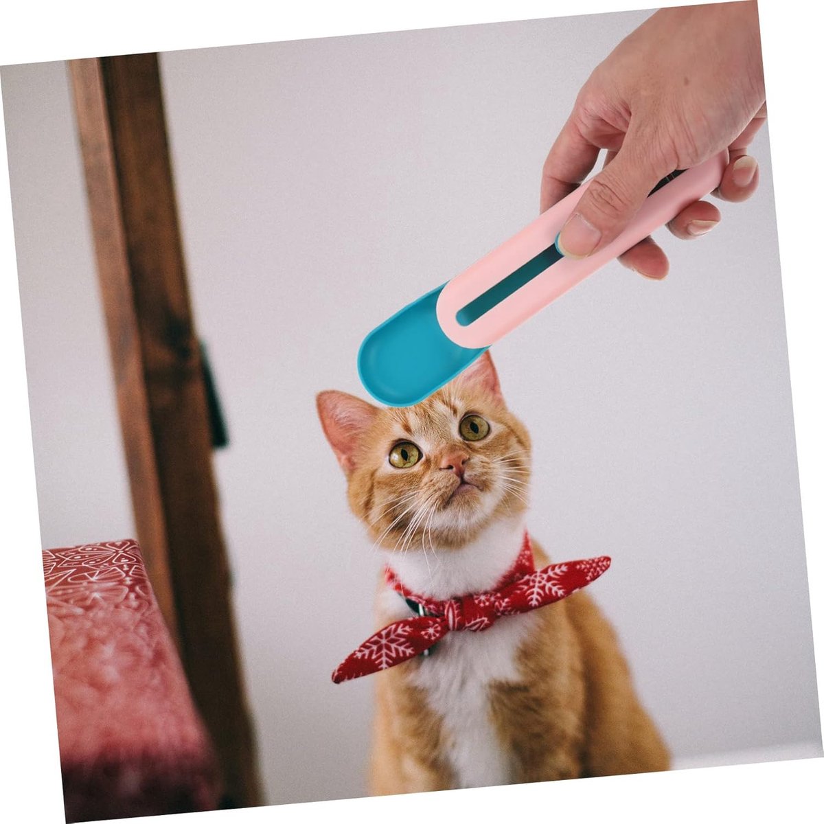 Cat Treats Spoon - 2 Pieces - Cat Food Bowl - Cat Food Bowl - Feeding Spoon - Cat Bar Spoon - Cat Treats Spoon - Snack Spoon for Pets - Feeder Dispenser - Cat Treats Spoon - Cat Food - Adjustable - For Squeezing Out Puree and Snacks