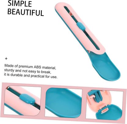 Cat Treats Spoon - 2 Pieces - Cat Food Bowl - Cat Food Bowl - Feeding Spoon - Cat Bar Spoon - Cat Treats Spoon - Snack Spoon for Pets - Feeder Dispenser - Cat Treats Spoon - Cat Food - Adjustable - For Squeezing Out Puree and Snacks