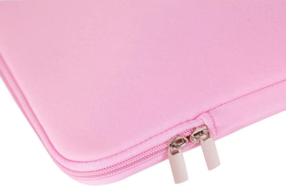 Laptop Case / Sleeve - 15.6 Inch - 2-Piece Extra Compartment - Laptop Sleeve with Pouch - Women's / Men's Laptop Bag - Macbook Case with Zipper - Laptop Sleeve - Laptop Case - Laptop Cover - Pink - Shockproof - Scratchproof - Durable