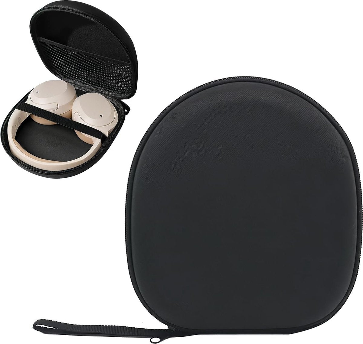 Headphone Case - Hard Protective Case - Headphone Case - Headphone Case - Headphone Cover - Protective Case - Carrying Case - On-Ear/Over-Ear - Waterproof - Shockproof - For Most Brands/Bluetooth/HiFi/Wired Headphones/Gaming Headset - Black