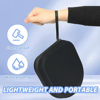 Headphone Case - Hard Protective Case - Headphone Case - Headphone Case - Headphone Cover - Protective Case - Carrying Case - On-Ear/Over-Ear - Waterproof - Shockproof - For Most Brands/Bluetooth/HiFi/Wired Headphones/Gaming Headset - Black
