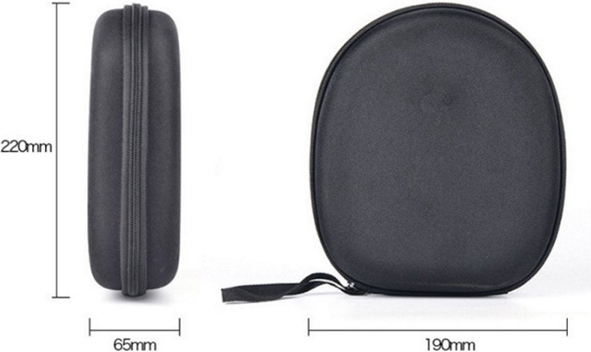 Headphone Case - Hard Protective Case - Headphone Case - Headphone Case - Headphone Cover - Protective Case - Carrying Case - On-Ear/Over-Ear - Waterproof - Shockproof - For Most Brands/Bluetooth/HiFi/Wired Headphones/Gaming Headset - Black