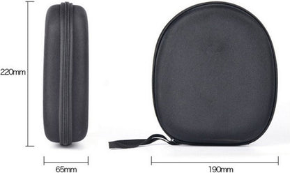 Headphone Case - Hard Protective Case - Headphone Case - Headphone Case - Headphone Cover - Protective Case - Carrying Case - On-Ear/Over-Ear - Waterproof - Shockproof - For Most Brands/Bluetooth/HiFi/Wired Headphones/Gaming Headset - Black