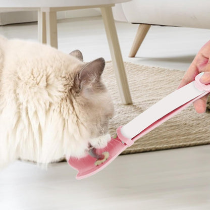 Cat Food - Cat Treats Spoon - Cat Treats Spoon - Snack Spoon for Pets - Feeder - Cat Treats Spoon - Cat Spoon - Hanging Design - For Squeezing Out Puree and Snacks - 3 Pieces