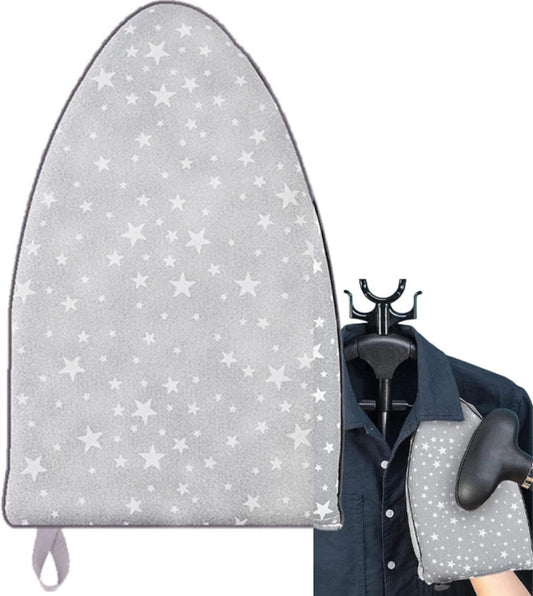 Mini Ironing Board - Steam Glove - Handheld Ironing Board - Heat-Resistant Ironing Glove - Ironing Aid - Washable - Ironing Pad - Mini Ironing Pad - Garment Steaming Sponge Padding - 25x15x2.8 Cm - Grey - 1 Piece