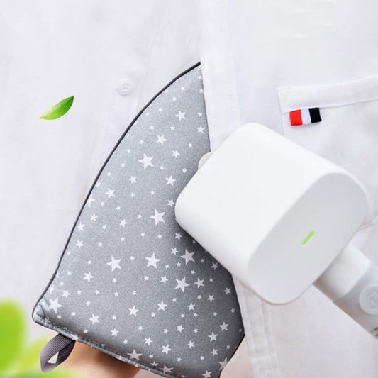 Mini Ironing Board - Steam Glove - Handheld Ironing Board - Heat-Resistant Ironing Glove - Ironing Aid - Washable - Ironing Pad - Mini Ironing Pad - Garment Steaming Sponge Padding - 25x15x2.8 Cm - Grey - 1 Piece