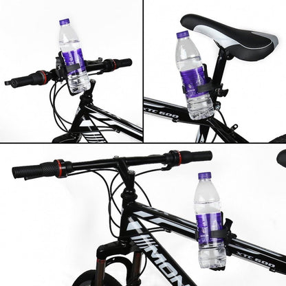 Bicycle Cup Holder - Bicycle Bottle Holder with Clamp - Universal Stroller Cup Holder - Buggy Cup Holder - Can Holder - Stroller Cup Holder - Wheelchair Cup Holder - 360° Rotation - For Bicycles, Mountain Bikes, Strollers, and Wheelchairs - Black