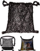 Stroller Net - Stroller/Buggy Net - Buggy Stroller Organizer - Universal - Buggy Bag Organizer - Hanging Mesh Storage Bag - Stretch Material - 35x30 Cm - Black - 1 Piece