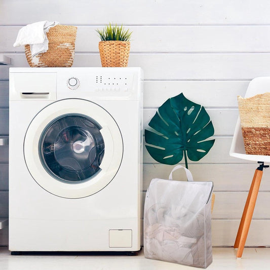 Laundry Bags 2 Pieces - Laundry Bags - Laundry Nets - Laundry Bags with Zippers - Protect Your Laundry and Washing Machine - 50x40x10 Cm - Large Laundry Net - Mesh Laundry Bags with Zippers - Reusable Laundry Bag with Handle - For Home, Dormitory, Hotel,