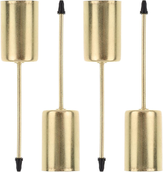 4 pieces - Candle holder - candle holder - candlestick - Christmas wreath candle holders - metal candlestick - Christmas decorations - home decor - candle accessories - 2.5*2.5*11 cm - gold-colored