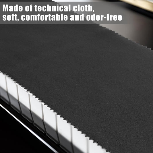 Piano Keyboard Dust Cover - Keyboard Protective Cover - Piano Dust Cover - Suitable for 88 Keys - Universal - Piano Protector - for Digital Electric Piano - for Electronic Keyboard, Digital Piano - Black