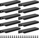 10 pieces - 150*40*17.5 mm - Cabinet handles - Drawer handles - Concealed handle - Aluminum alloy handle - kitchen cabinet handles - furniture accessories - hardware - black