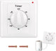 Countdown Switch - 120 minutes - Countdown timer switch - Mechanical countdown timer socket - time switch - timer light switch - with timer - timer socket - for bathroom extractor fan, garage, laundry room, storage room or spa - white
