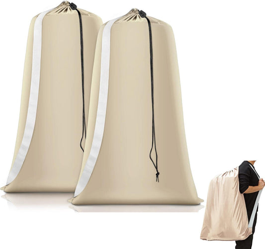 2 pieces - Laundry bag - Sturdy laundry bag - Travel laundry bag - Storage bag for dirty laundry - Large laundry bag - Washing machine laundry bag - Laundry net bag - Protective laundry bag for clothing - Laundry bags for laundry - with straps - with draw