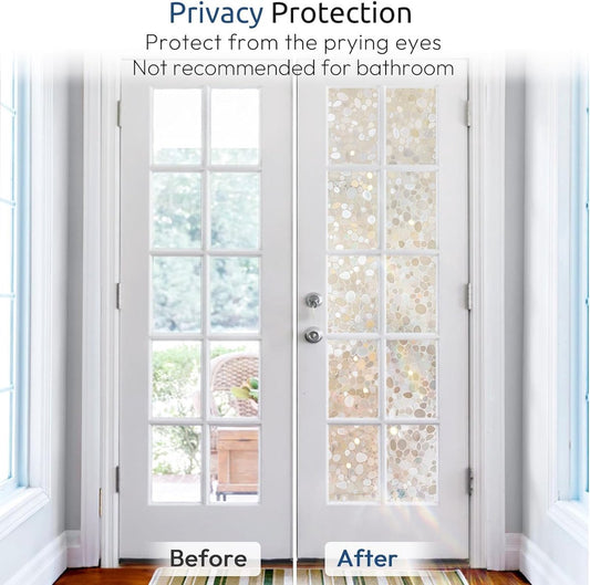 Window film - 50x200cm - privacy window film - stained glass window film - Privacy - Decorative film - static window film - Self-adhesive - Stained Glass - window film - 3D Effect