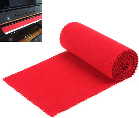 Piano Keyboard Dust Cover - Keyboard Protective Cover - Piano Dust Cover - Suitable for 88 Keys - Universal - Piano Protector - for Digital Electric Piano - for Electronic Keyboard, Digital Piano - Red
