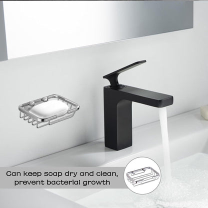 Soap Holder - 135*85*35 cm - Waterproof Stainless Steel Soap Dish - Storage Rack - Stainless Steel Metal Wall-Mounted Soap Rack - Shower Soap Basket - Soap Rack - Dish Holder - Sink Rack - With Screws - For Shower, Bathroom, Bath, Kitchen, Washbasin - Sil