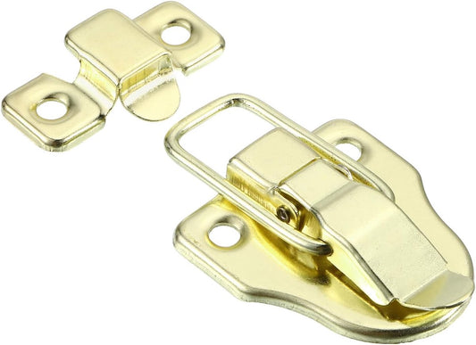 pieces - 58*40 mm - lock - cabinet locks - box lock - toggle lock - metal box toggle lock - with mounting screws - for jewelry box - wooden cabinet - decorative - gold