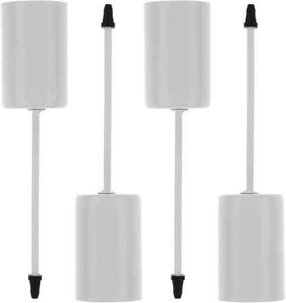 4 pieces - Candle holder - candle holder - candlestick - Christmas wreath candle holders - metal candlestick - Christmas decorations - home decoration - candle accessories - 2.5*2.5*11 cm - white
