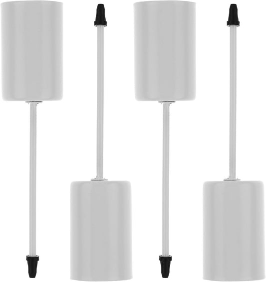 4 pieces - Candle holder - candle holder - candlestick - Christmas wreath candle holders - metal candlestick - Christmas decorations - home decoration - candle accessories - 2.5*2.5*11 cm - white