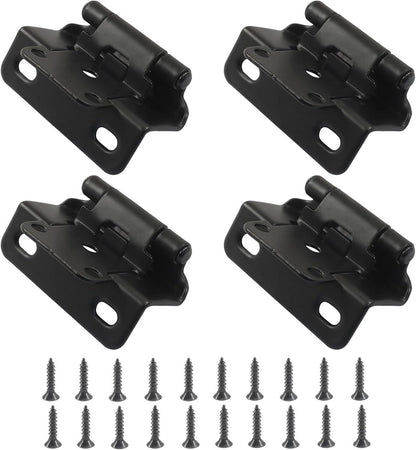 pieces - Hinges - Kitchen cabinet hinges - Cabinet door hinges - Furniture hinges - Flap hinge - Interior door hinges - surface-mounted hinges for kitchen cabinets - semi-concealed cabinet hinges - with screws - for cabinet doors, cabinets - black