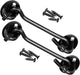 2 pieces - Wind hook - 6 inch - Wind hooks - Door hinges - Door bolt - Hinge - barn door hook - hook and eye bolt - cabin hooks and eye bolt - swivel window hook - door hooks - lock - for sliding door, bedroom, bathroom - 150*39 mm - black