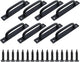 8 Pieces Door Handle - Kitchen Cabinet Handles - Cabinet Handles - Handles for Small Doors - 5" Hole in the Center Aluminum Alloy Cabinet Handles - Kitchen Cabinet Handle - For Drawer Cabinets, Cabinets, Kitchen, Wardrobe and Drawer Handles - Black