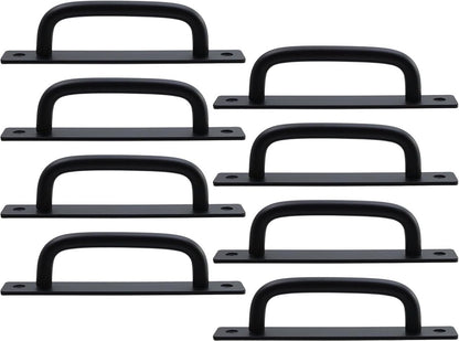 8 Pieces Door Handle - Kitchen Cabinet Handles - Cabinet Handles - Handles for Small Doors - 5" Hole in the Center Aluminum Alloy Cabinet Handles - Kitchen Cabinet Handle - For Drawer Cabinets, Cabinets, Kitchen, Wardrobe and Drawer Handles - Black