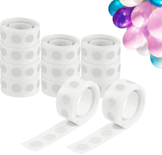 1200 pieces - balloon glue dots - double-sided stickers - removable round adhesive - leaves no residue - waterproof tape - for gift wrapping, weddings, Christmas and festivals - transparent