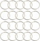 20 pieces - 55 mm - Book rings - metal ring binders - Binding ring - for loose sheets - card ring binder - keychain - for scrapbooking, album, crafting - for organizing and binding loose cards and recipes - silver