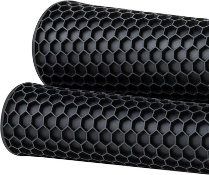 Silicone Pot Holders - Round - Pot Holders - Glass Coasters - Heat-Resistant Pot Holders - For Pots and Pans - Insulation Mats - Durable Non-Slip - Heat-Resistant Mats - Durable Flexible - Black