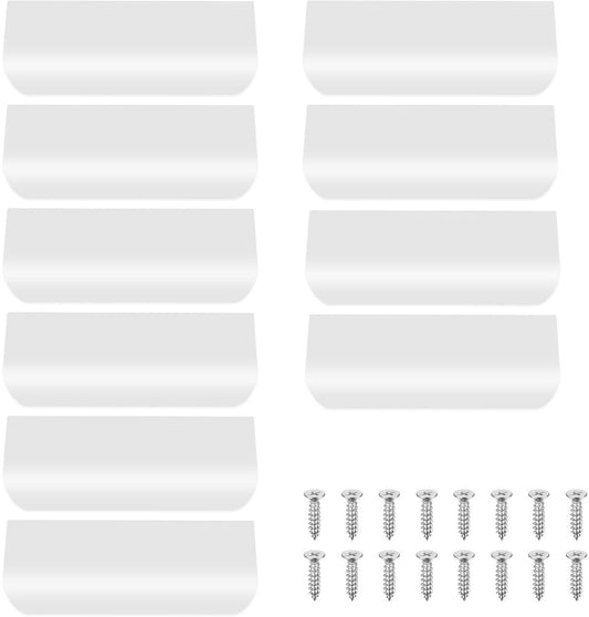 10 pieces - 150*40*17.5 mm - Cabinet handles - Drawer handles - Concealed handle - Aluminum alloy handle - kitchen cabinet handles - furniture accessories - hardware - white