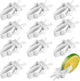 12x Bird Feeders - Plastic bird bowl - Birdcage feeder clips - Bird feeder tray - parrot fruit and vegetable clips - Bird feeder - Bird Feeder Tray - For birdcage - Hanging bird feeder - For birds, parrots