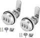 pieces - Combination lock - 62*38 mm - Suitable for panel thicknesses of 15-25 mm - Cabinet locks - Drawer locks - secure drawer mailbox cabinet code lock - for cabinet drawer mailbox - silver