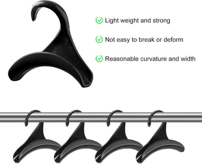 10 pieces - Bag hanger - Bag Hooks - handbag hanger hooks - bag hangers - handbag hangers - clothes hanger - closet bag hangers - for handbags, clothes racks, wallets, wardrobe, handbags, scarves and ties - 10*10*3cm - black