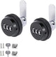 2 pieces - Combination lock - 62*38 mm - Suitable for panel thicknesses of 15-25 mm - Cabinet locks - Drawer locks - secure drawer mailbox cabinet code lock - for cabinet drawer mailbox - black