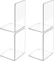 4 Pieces Bookends - bookends - Transparent Book Stand - Book Holder - Shelf Organizer - Book Support - Bookshelf - Magazine Holder Book Support - Reading Tray - Magazine Rack - for library, office, school - Transparent