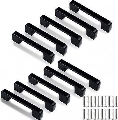 Kitchen cabinet handles - 10 pieces black kitchen handles - Furniture handles - Kitchen handle - Kitchen cabinet handles - Cabinet handles - Drawer handles - Cabinet handles - Kitchen cabinet handles - With screws - Kitchen cabinet door handles - Furnitur
