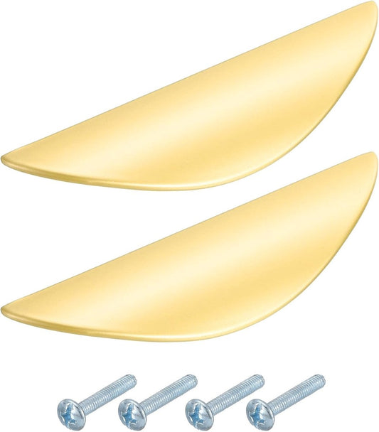 pieces - cabinet handles - door handle - half-moon cabinet handle - hole spacing 64 mm - drawer handles - concealed zinc alloy handles - zinc alloy cabinet handles - furniture accessories - with screws - for kitchen cabinet, chest of drawers, hardware - 1