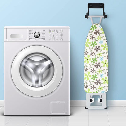 Ironing board holder - Ironing board hanging system - Hook for ironing board - Wall-mounted ironing board holder - Ironing board organizer - Hook - Storage hooks - wall hooks - tool hooks - for laundry rooms, garages and storage rooms - 12*11*6 cm - black