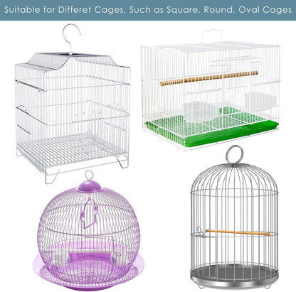 Birdcage Mesh Cover - Universal Birdcage Cover - Birdcage Splash Guard - Seed Catcher - Dust Cover for Birdcage - Birdcage Cover Skirt - Dustproof Mesh Cover - Dust Cover - Net - Birdcage Accessories - 40*150-220 cm - White