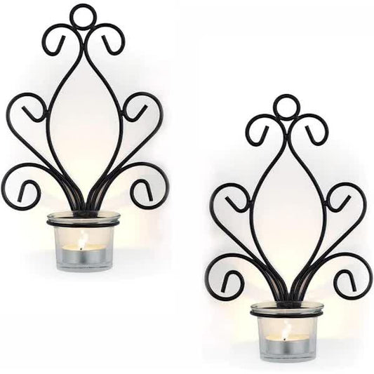 Creative Iron Wall Candle Holders Vintage Candlesticks