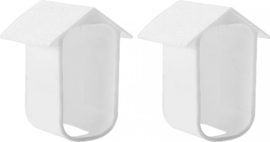 2 pieces - Camera silicone protective cover - security camera protective cover - white - soft silicone case - security camera protective cover - weatherproof silicone housing - for EufyCam 2C