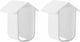 2 pieces - Camera silicone protective cover - security camera protective cover - white - soft silicone case - security camera protective cover - weatherproof silicone housing - for EufyCam 2C