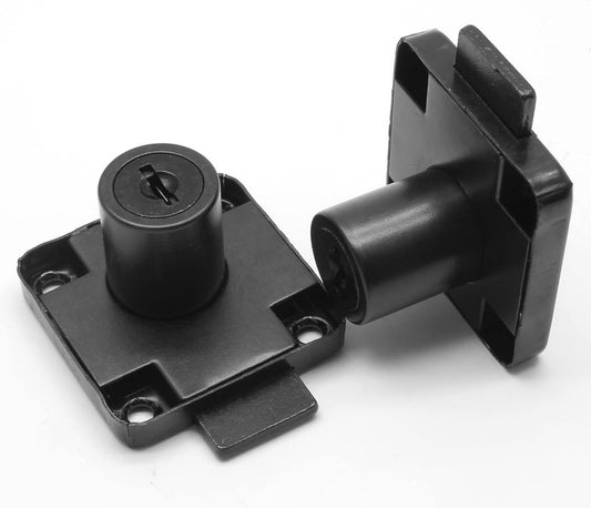 pieces - Cam Lock - furniture lock - Furniture locks - letterbox lock - security cabinet lock - drawer lock - lock with key - black - cold-rolled steel - for furniture cabinet letterbox drawer