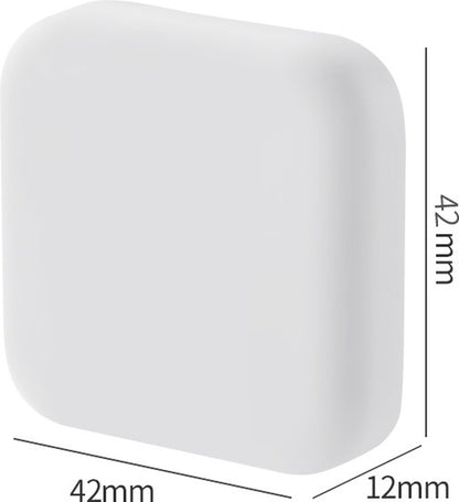 6 Pieces - Door Protectors - White - Indoor Door Stops - Wall Protector - Door Buffer - Self-Adhesive - Wall Protection - 42*42*12mm - Silicone - Door Handle Buffers