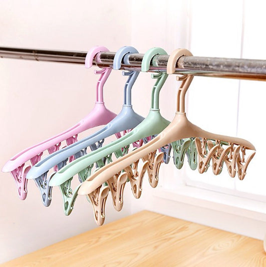 Sock dryer - 4 pieces 8 clips - Blue green purple yellow - Sock hanger - Sock dryer - Bras - Underwear - Sock drying rack - Drying rack - Drying rack - Small clothes rack - Washing hanger - Sock drying rack - Sock hanger - Windproof