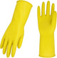 Cleaning gloves - size S - 3 pairs - waterproof rubber gloves - Household gloves - Yellow - Reusable - rubber - dishwashing gloves - Non-slip