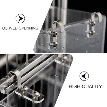 Bird bath - Fauna bath - Bird bath - Hanging bird bath/bowl/house - 13*11*13CM - Transparent - Bird cage bath - Bath bowls - For inseparable parakeets