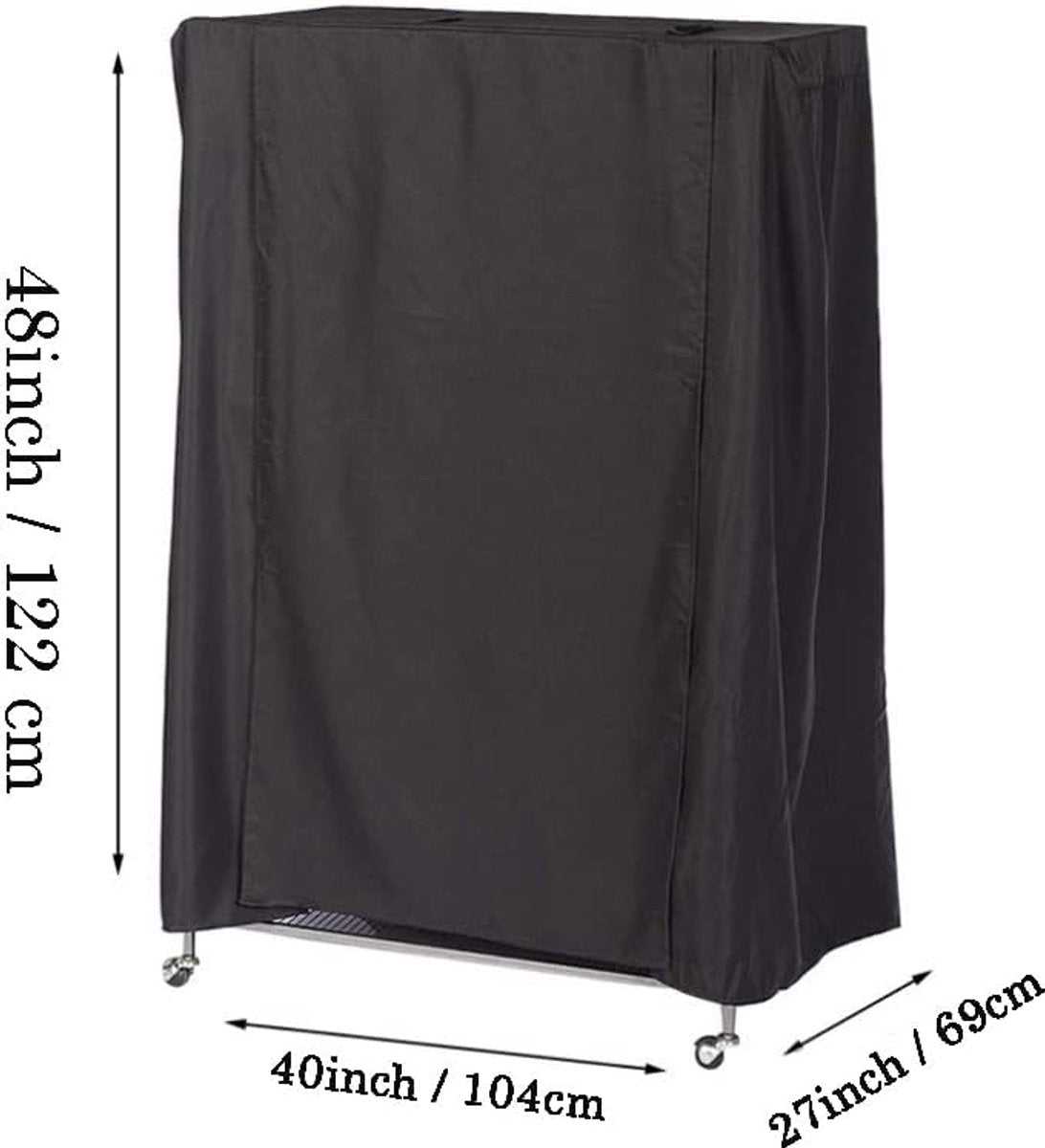 Parrot Cage Cover - Birdcage Cover and Dustproof Covers - Good Night Cover for Parrots - 210D Oxford Cloth - 104*69*122cm - Universal - Blackout - Waterproof - Black
